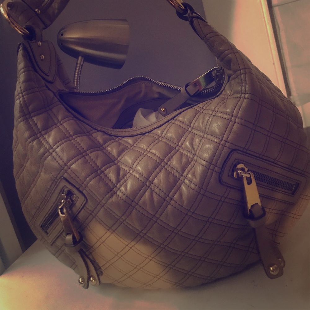 Marc Jacobs quilted leather hobo bag